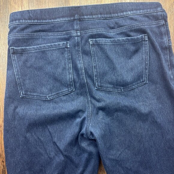 Spanx Pull On Skinny Jeans Distressed Dark Wash Women’s Size Size XL - Picture 4 of 10